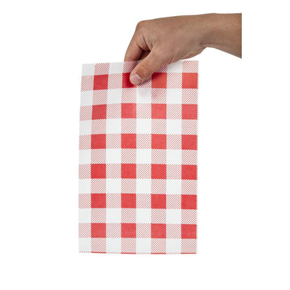 CL658 Rood Gingham vetvrij papier 19x31cm (200 stuks)