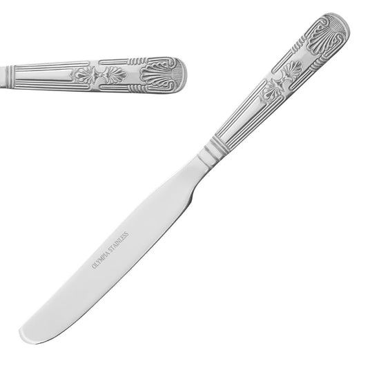D685 Olympia Kings dessertmessen 22cm massief heft 22,3cm (12 stuks)