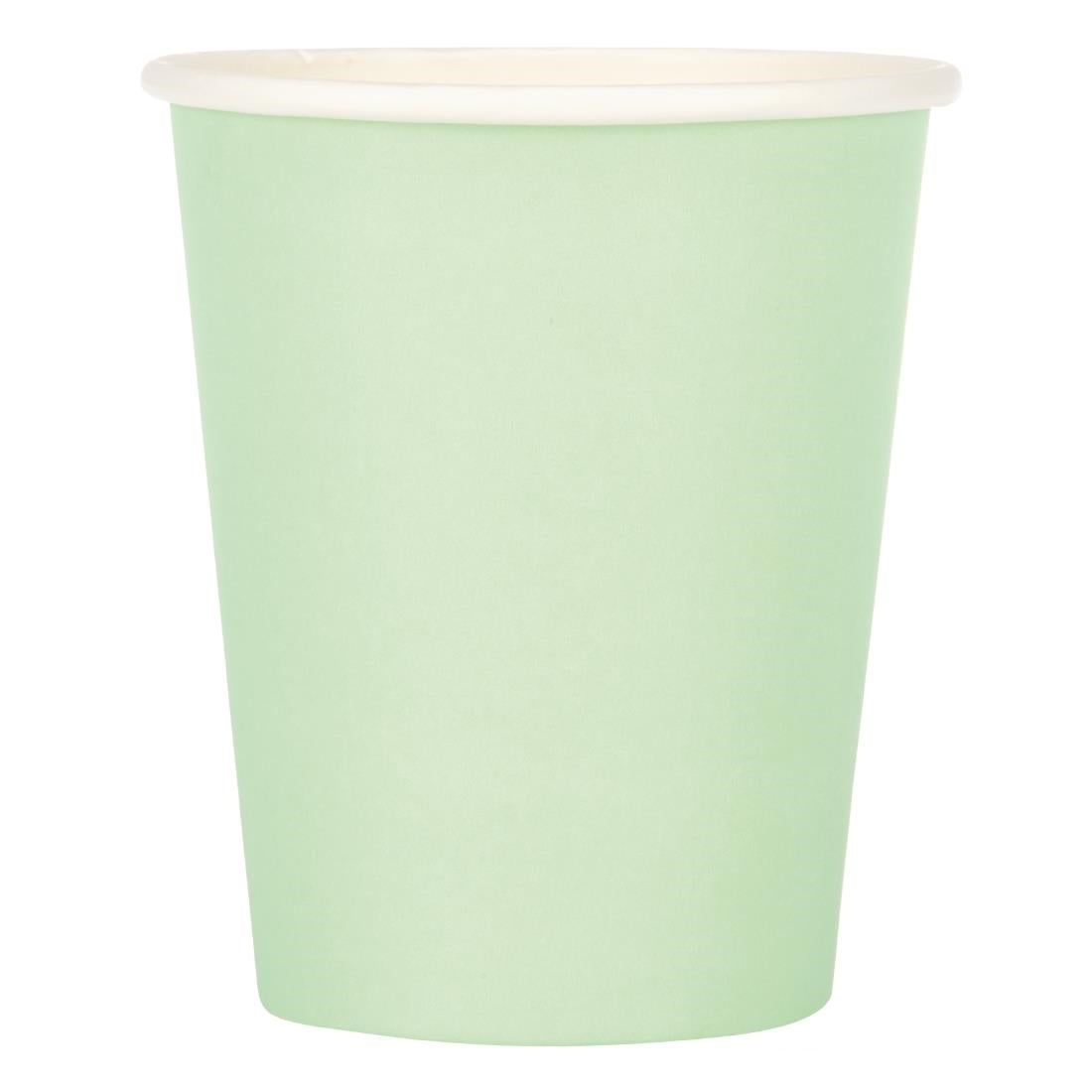 GP403 Fiesta Recyclable koffiebekers enkelwandig turquoise 225ml (1000 stuks)