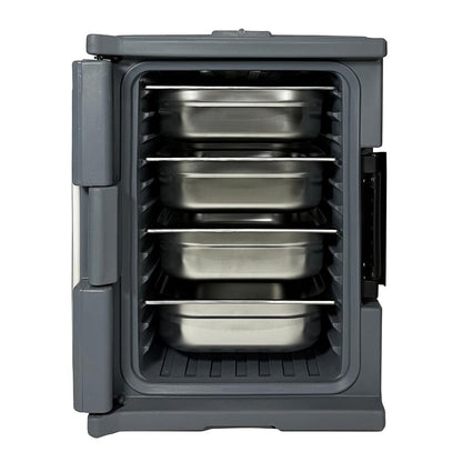 DX993 Vogue Thermo-Box 600 Voorlader Box Zwart Voor GN Bak Afmeting - 465X610x630mm