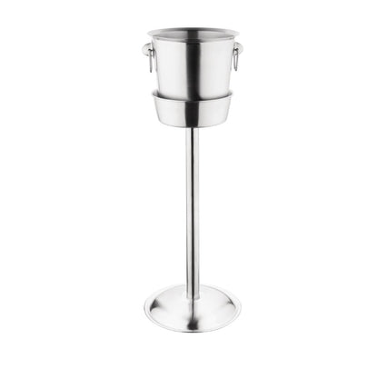 K406 Olympia geborsteld RVS wijn- en champagnekoeler 19cm