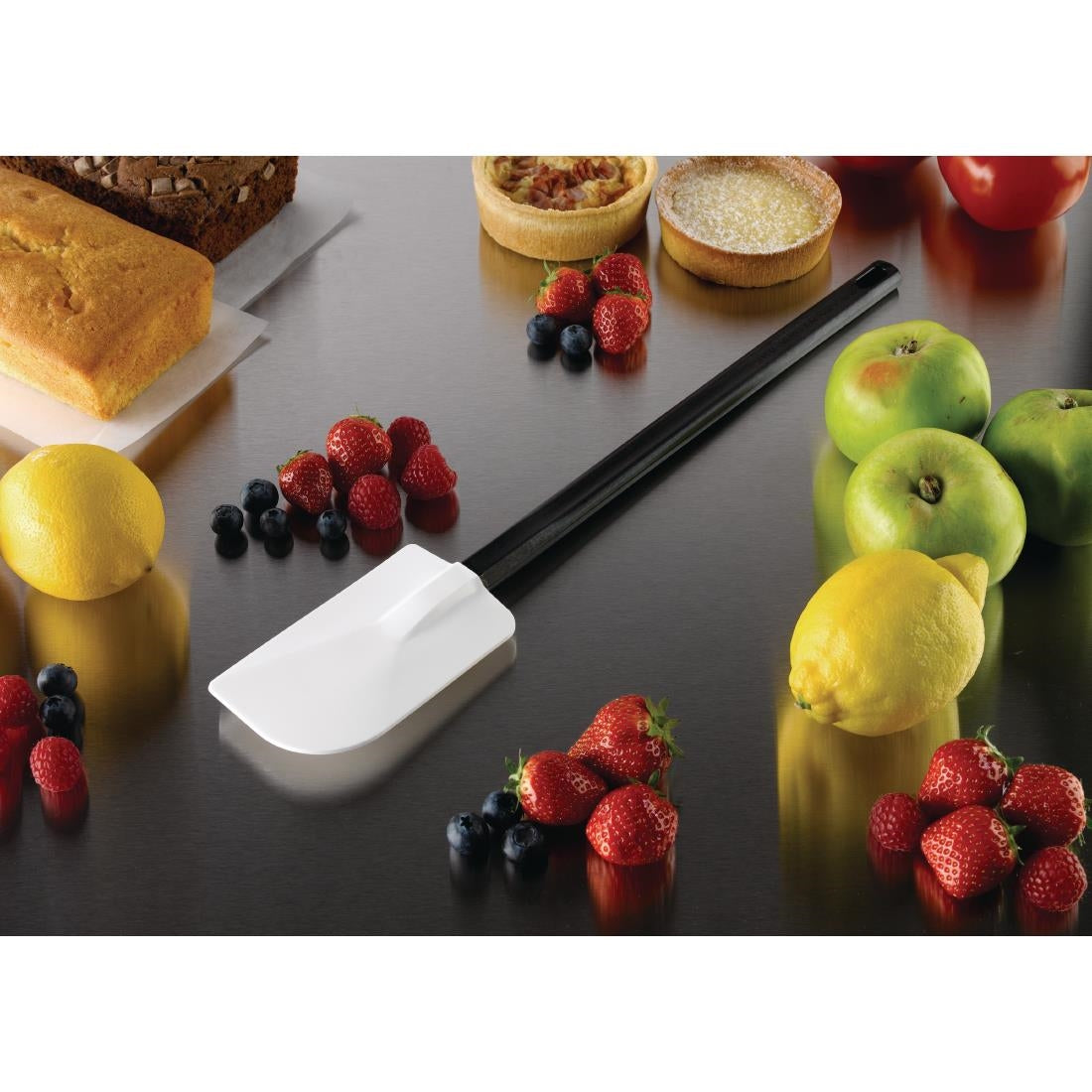 DR619 Matfer Bourgeat Elveo Exoglass hittebestendige pannenlikker 45cm