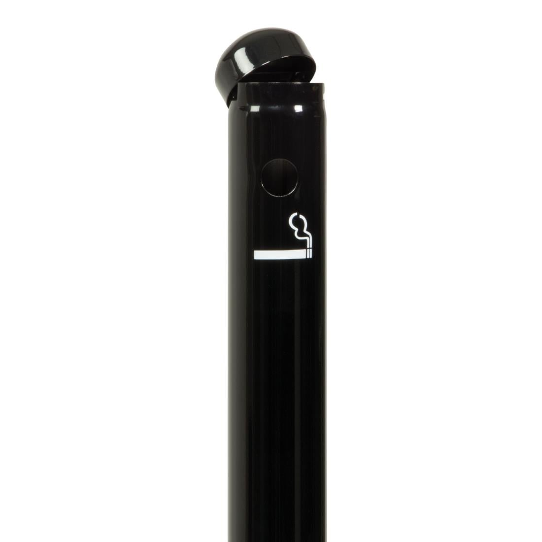 CU942 Securit Rookpaal en onderstel Zwart RVS - 100cm