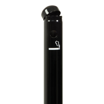 CU942 Securit Rookpaal en onderstel Zwart RVS - 100cm