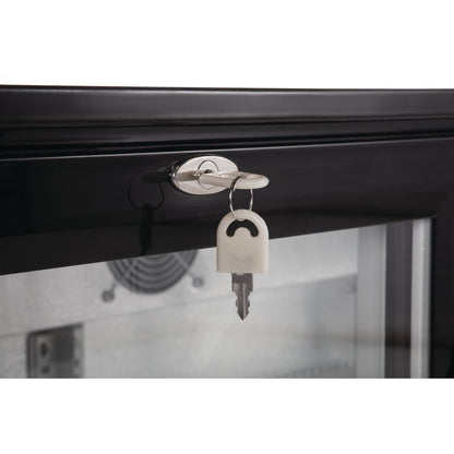 GL004 Polar G-serie 3-deurs barkoeling met klapdeuren zwart 330L