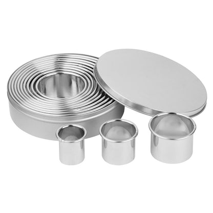 JB551 Vogue RVS Ronde Gladde Uitstekers (12 stuks)