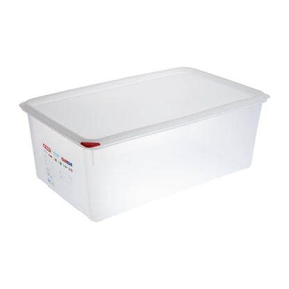 DL984 Araven GN 1/1 voedseldoos met deksel 28Ltr (4 stuks)