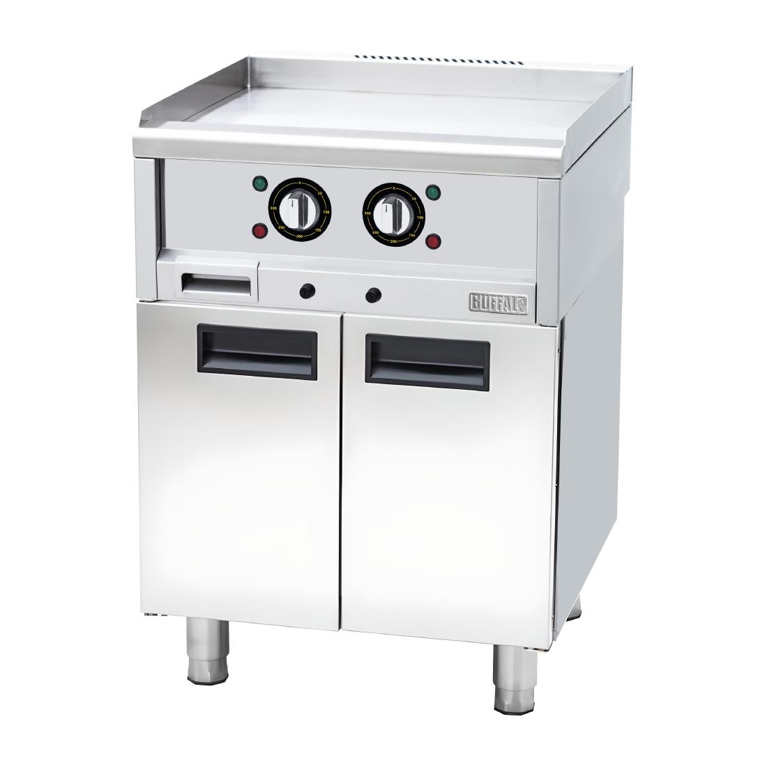 CU475 Buffalo 600-Serie Elektrische Bakplaat Met Twee Zones, 600mm
