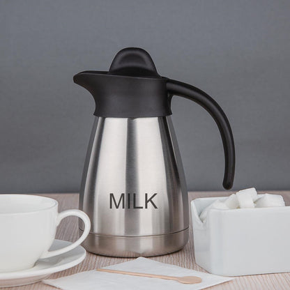 CL371 Olympia thermoskan met schroefdop en opschrift MILK 500ml