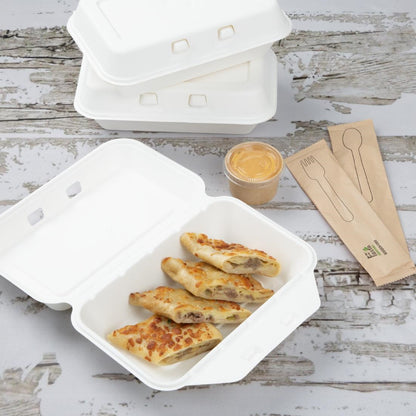 HW020 Fiesta Composteerbare Bagasse Voedselcontainers 400x335mm (200 stuks)