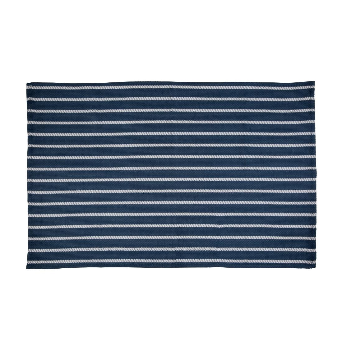 CE146 Vogue theedoek blauw-wit gestreept 45,7 x 71,1cm