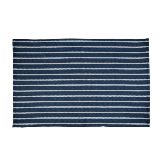 CE146 Vogue theedoek blauw-wit gestreept 45,7 x 71,1cm