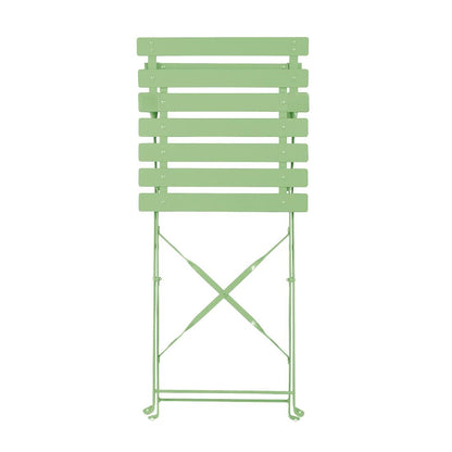FT270 Bolero stalen klapstoelen lichtgroen (2 stuks)