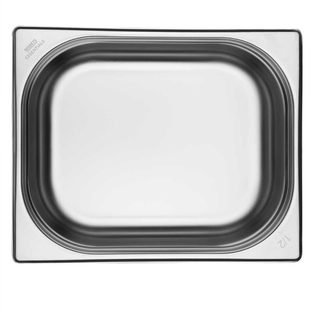 JB372 Nisbets Essentials RVS 1/2 Gastronorm Bak 100mm (3 stuks)