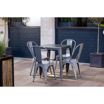 DM904 Bolero Bistro vierkante tafel grijs 66cm