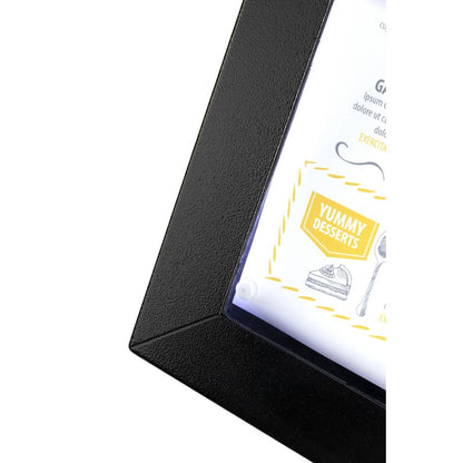 CU934 Securit zwart hamerslag staal wit 8xA4 informatiedisplay (excl. paal en voet)