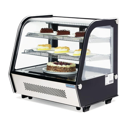 GP292 Polar G-Series Energiezuinige Aanrecht Voedsel Display Koelkast Zwart 120Ltr
