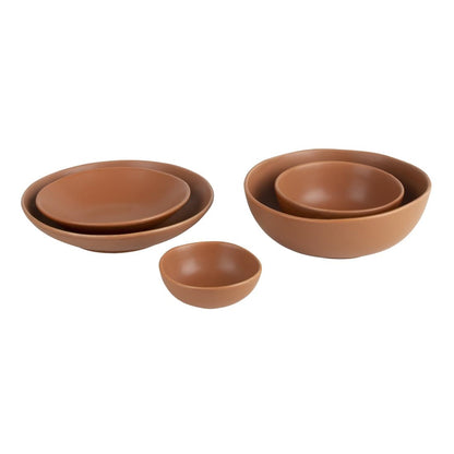 FC717 Olympia Build A Bowl platte kom cantaloupe 25x4,5cm (4 stuks)