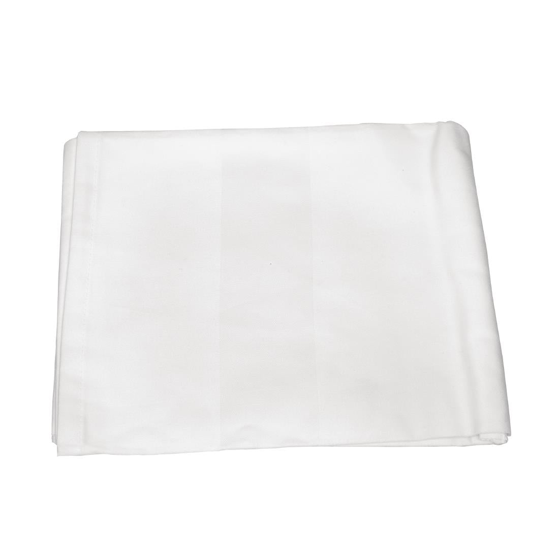 GW417 Satin Band tafelkleed wit 91x91cm