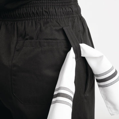 A029T-S Whites Easyfit Teflon unisex koksbroek zwart S