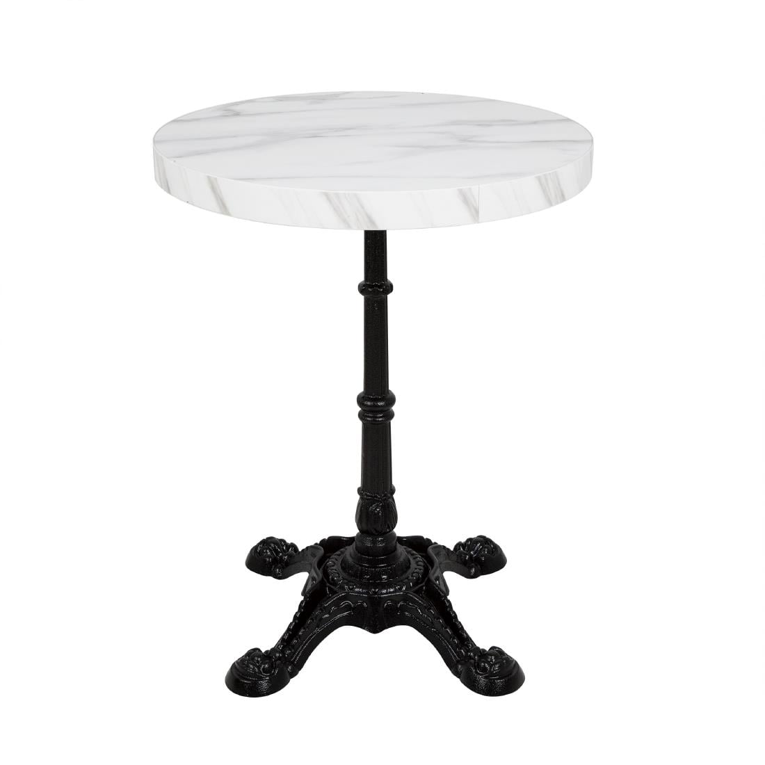 DT445 Bolero, voorgeboord rond tafelblad met marmereffect, 600 mm