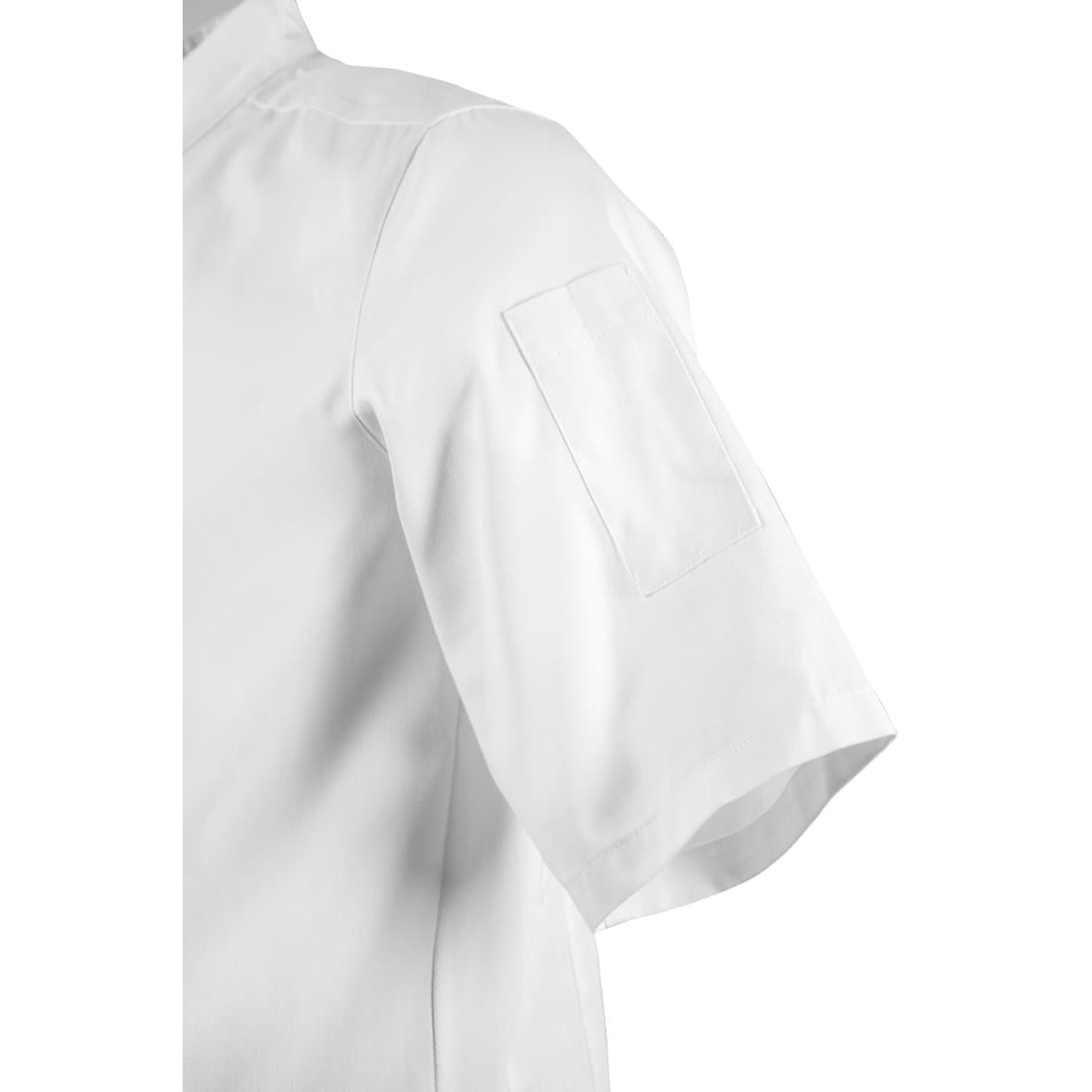 BB702-L Southside bandkraag koksbuis wit L