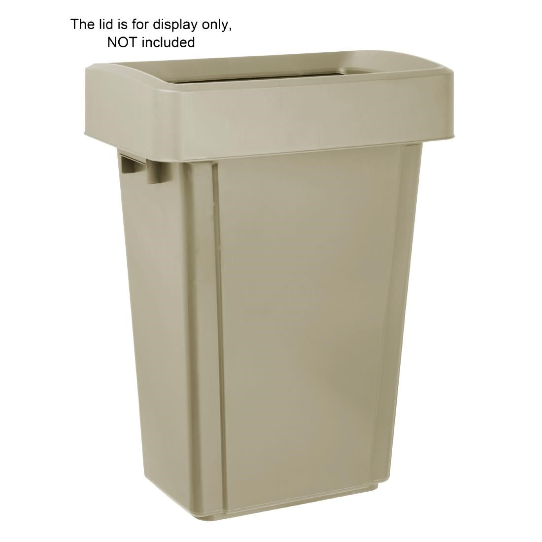 FX149 Jantex Smalle Afvalbak Beige 60Ltr