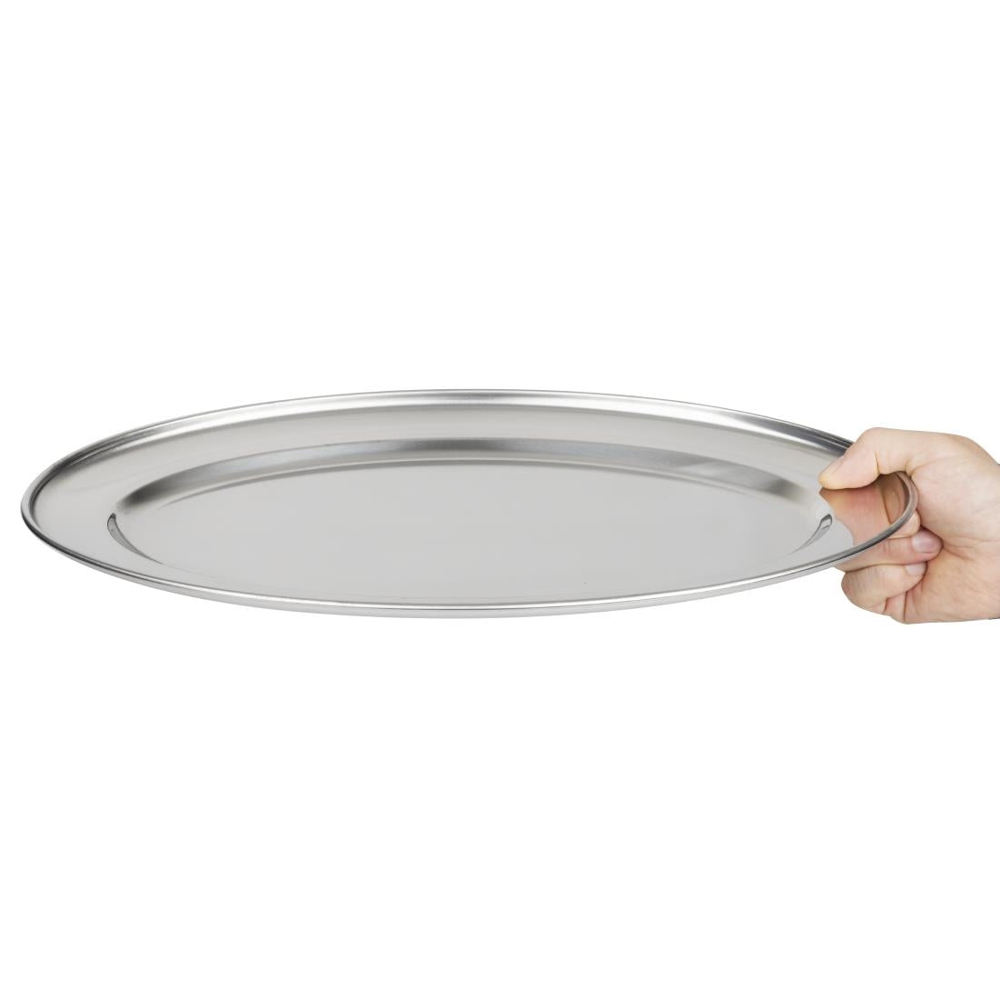 K365 Olympia ovale RVS serveerschaal 40cm