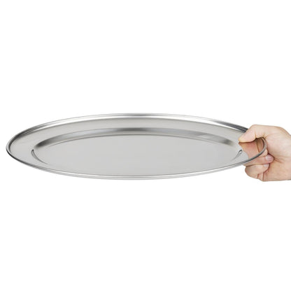 K365 Olympia ovale RVS serveerschaal 40cm