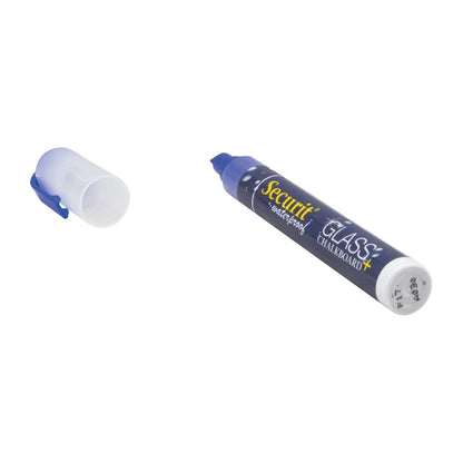CU775 Securit Waterproof krijtstift (Glas + Krijtbord) in blauw met 2-6mm penpunt