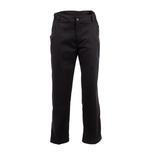 A674-S Chef Works Executive unisex koksbroek visgraat zwart S