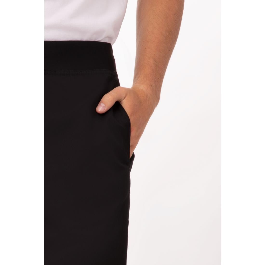 BB301-XL Chef Works lichtgewicht heren koksbroek zwart XL
