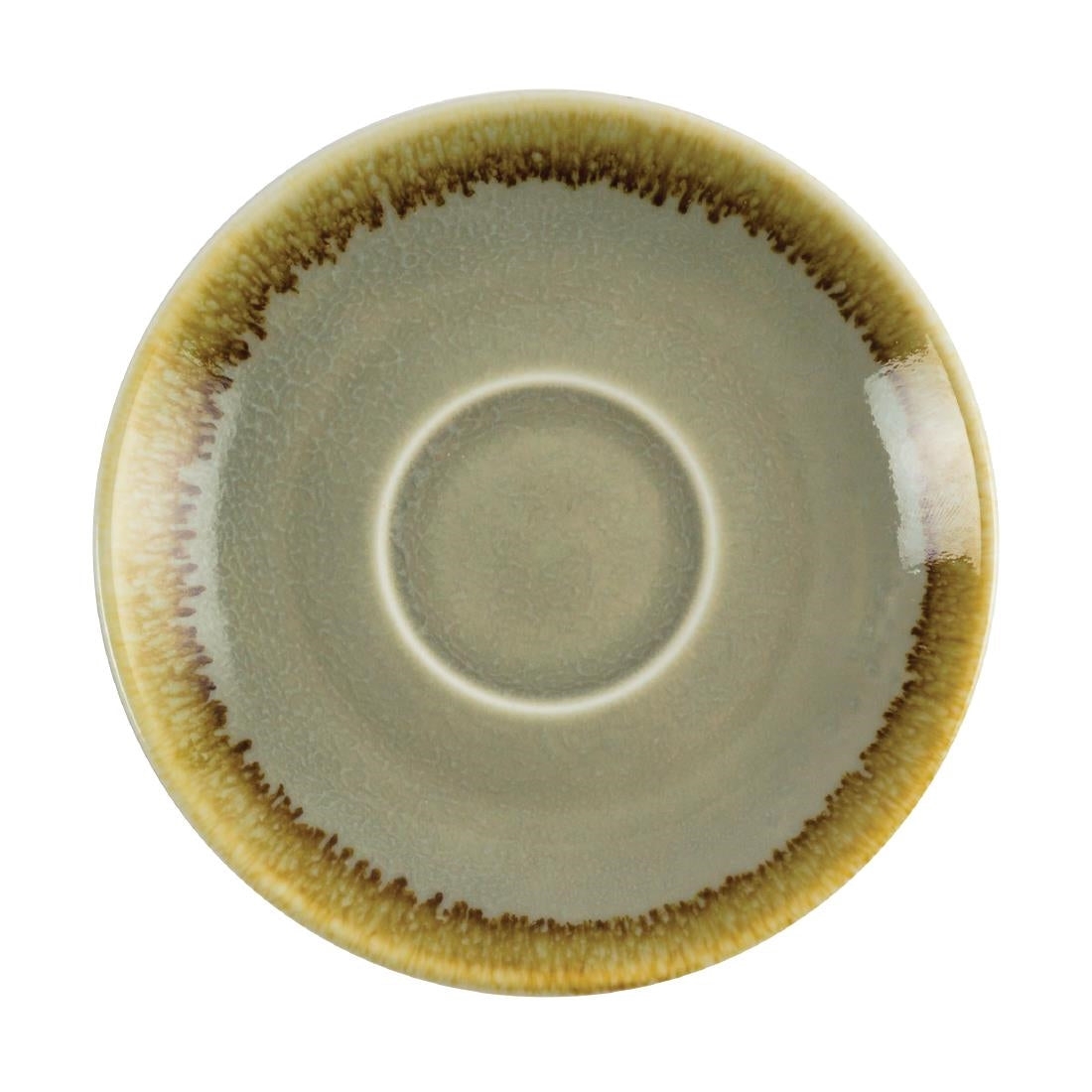 GP477 Olympia Kiln Espressoschotels Mosgroen 11,5cm (6 Stuks)