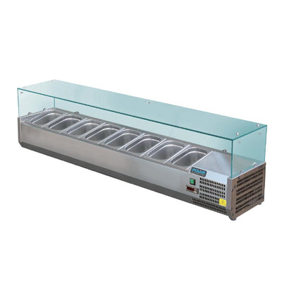 GD877 Polar G-serie opzetkoelvitrine 8x GN 1/3