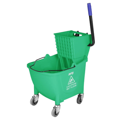 FW867 Jantex 30Ltr Dweil En Emmer Met Voetpedaalontgrendeling - Groen