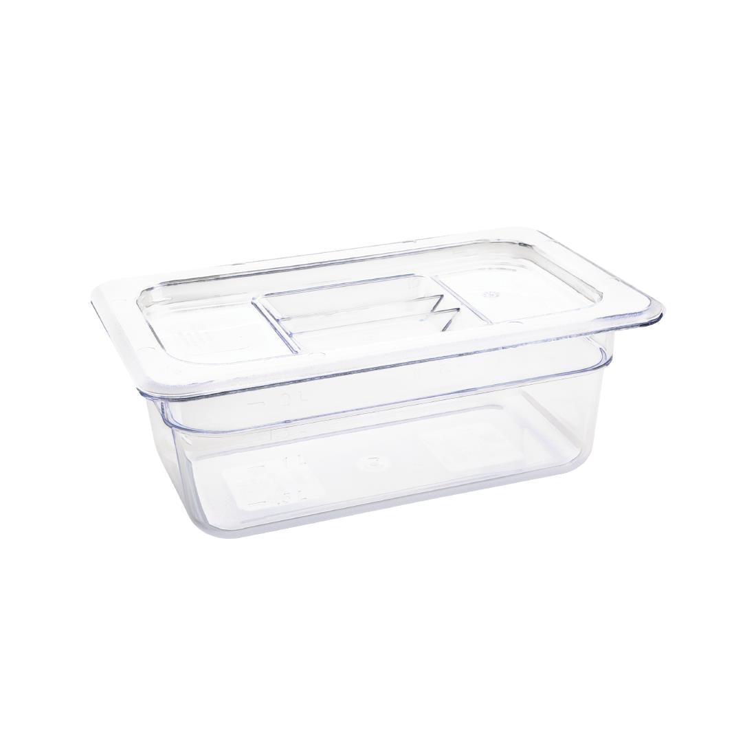 U237 Vogue polycarbonaat bak transparant GN 1/4 100mm