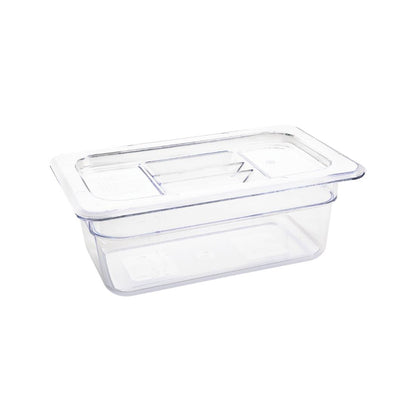 U237 Vogue polycarbonaat bak transparant GN 1/4 100mm