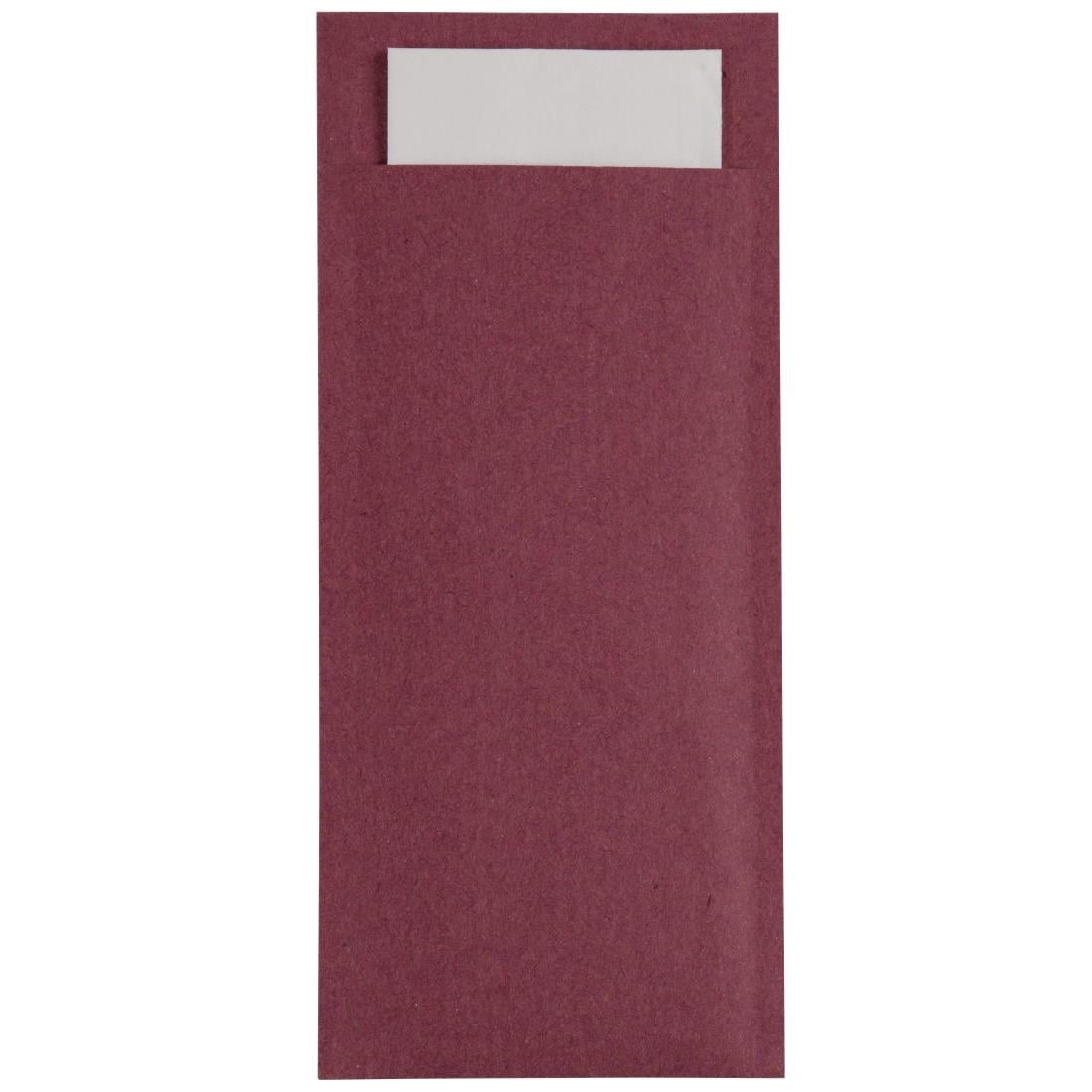 CK234 Europochette Bourgondië Bestekzakje met Wit Servet (500 stuks)