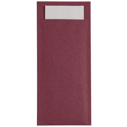 CK234 Europochette Bourgondië Bestekzakje met Wit Servet (500 stuks)