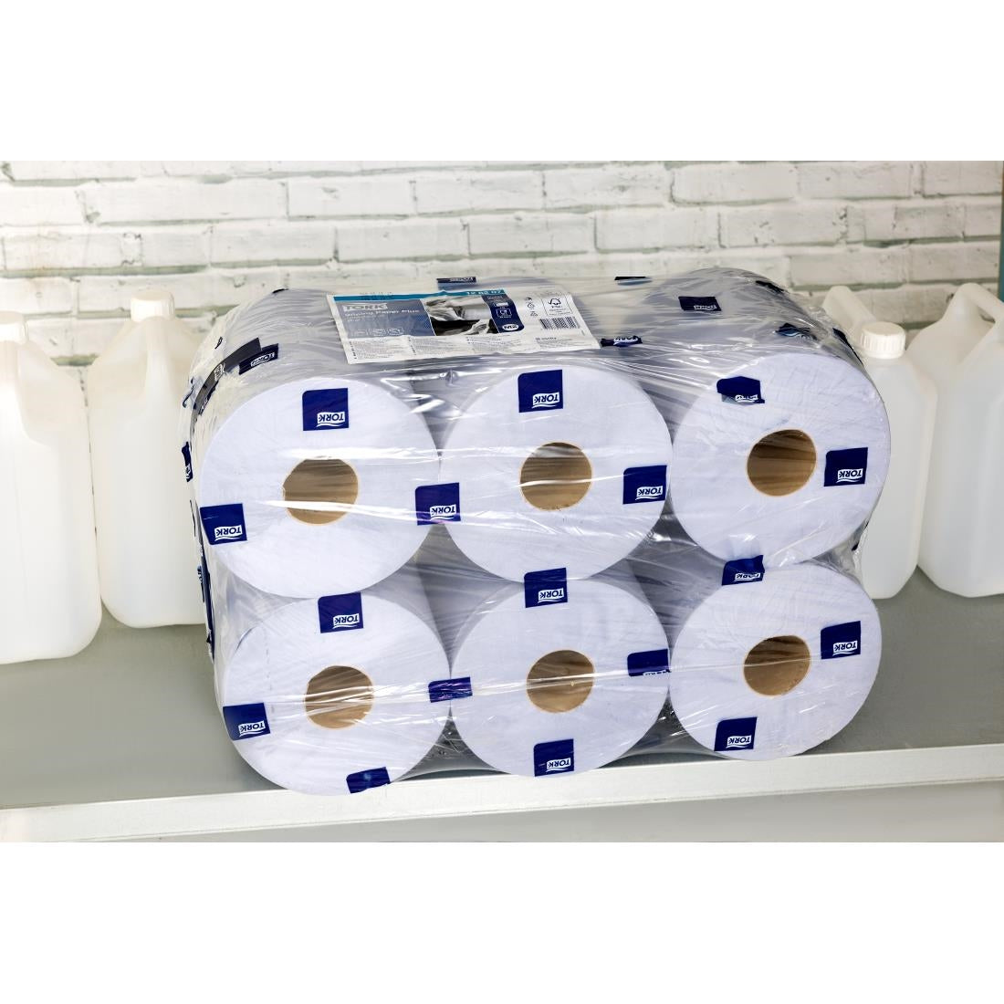 CL129 Tork centrefeed handdoekrollen blauw (6 stuks)