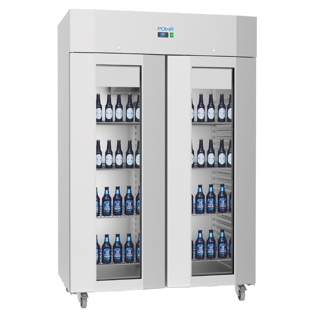 UA042 Polar U-Serie Energiezuinige Dubbele Deur Staande Display Koelkast