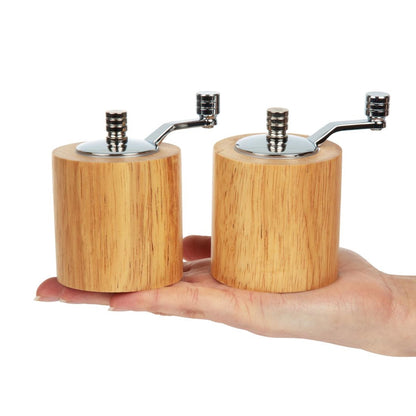 CE246 Olympia peper- en zoutmolen set licht hout 8,5cm