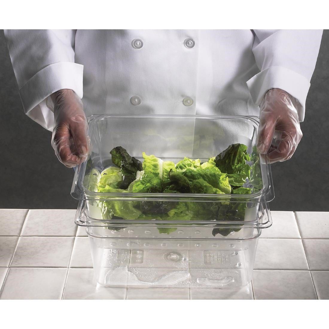 DM745 Cambro polycarbonaat bak GN 1/2 15cm