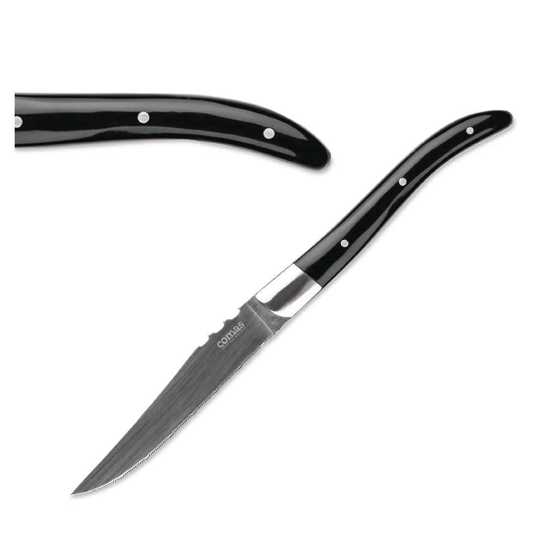 DY411 Comas steakmessen ACR Negro 22,5cm (6 stuks)