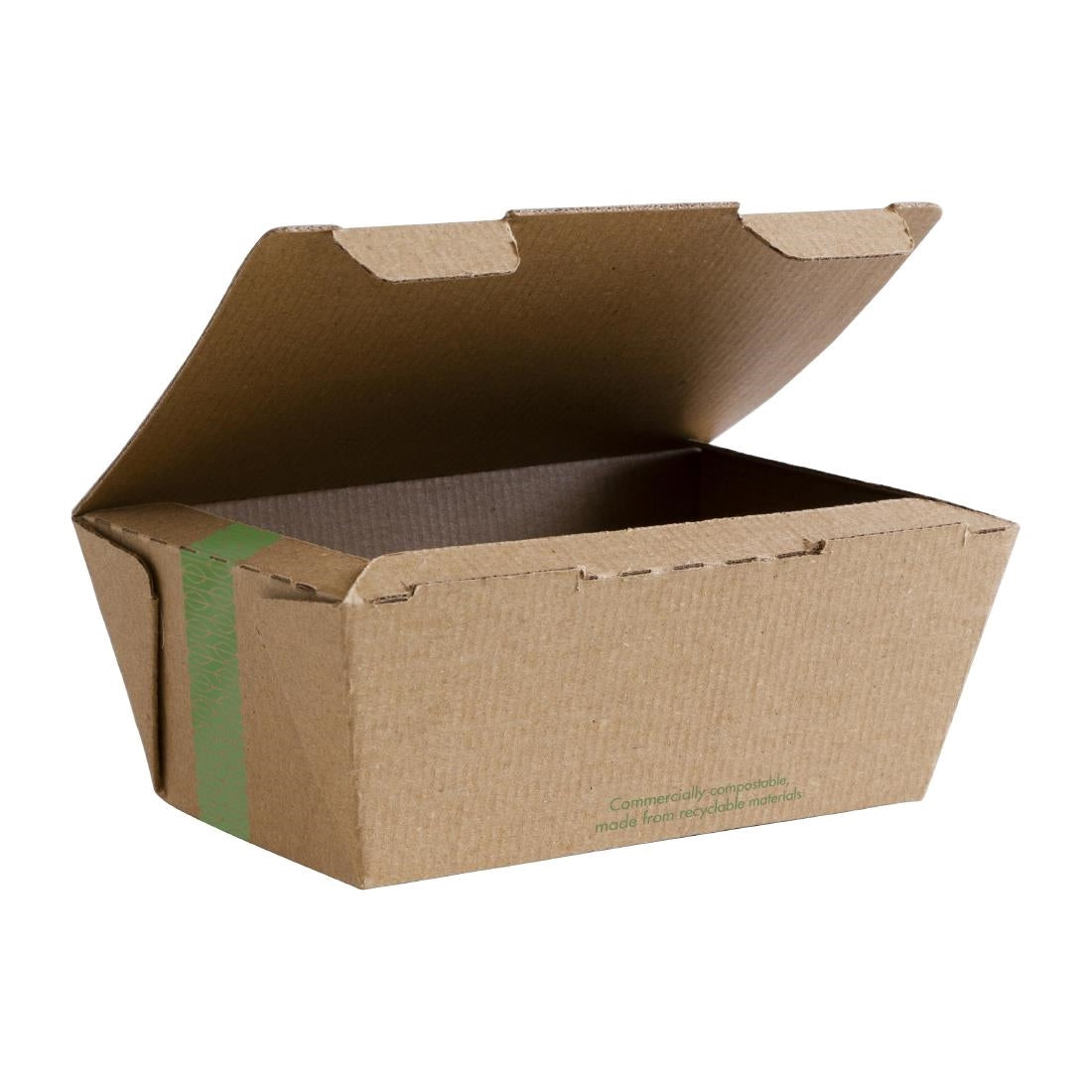 CF885 Vegware composteerbare ribkartonnen bakjes medium 60(H)x 150(B)x 110(D)mm (300 stuks)