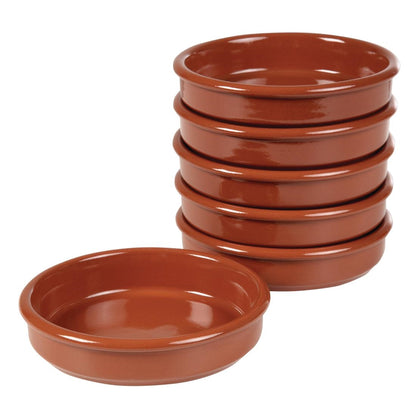 GM359 Terracotta tapasschaaltjes 12,8cm (24 stuks)