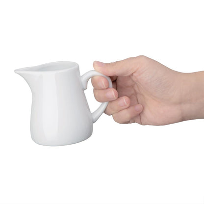 U819 Olympia Whiteware melkkannetjes met handvat 170ml (6 stuks)