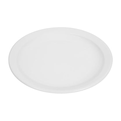 CB490 Olympia Whiteware Borden Met Smalle Rand 25cm (12 Stuks)