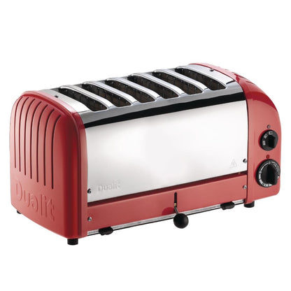 GD395 Dualit Vario broodrooster 6 sleuven rood 60154