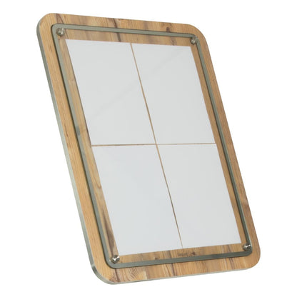 CX073 Securit zwart staal wit 8xA4 informatiedisplay met paal en voet